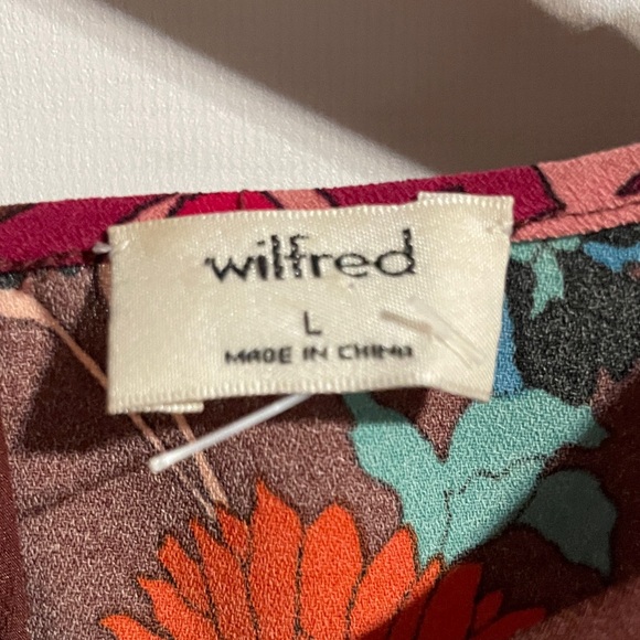 Wilfred silk Floral Brown Women's Top - Picture 2 of 5